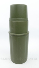 KL Nederlandse leger thermosfles groen - gebruikt - 30 x 10 cm - origineel