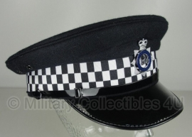 Britse politie heren platte pet - Metropolitan Police -  maat 56 of 57 - origineel