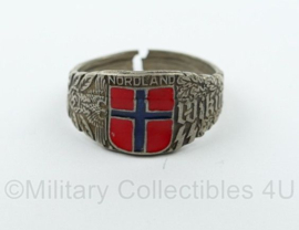 WO2 Duits SS Nordland Wiking ring - diameter 22 mm