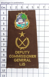 Liberia Immigration Service epauletten paar Deputy Commissioner General - 11 x 6 cm - origineel