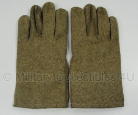 US wool glove met leren handpalm - replica WO2