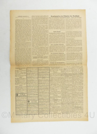 WO2 Duitse krant Frankische Tageszeitung nr. 217 15 september 1944 - 47 x 32 cm - origineel