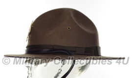 US ww2 Officer campaign hat met metalen insigne Drill Instructor