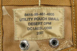 Britse leger DPM Camo Utility pouch small Desert DPM Molle - 11 x 7 x 16 cm - nieuw - origineel