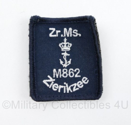 KM Koninklijke Marine Zr. Ms. M862 Zierikzee borstembleem - met klittenband - 5 x 5 cm - origineel