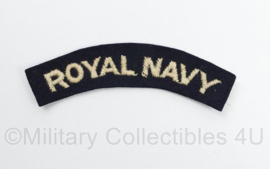 Britse leger Royal Navy shoulder title - 10,5 x 3 cm - origineel