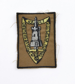 Defensie mouw embleem Hoofdkwartier Nato Brunssum AFCENT Allied Forces Central Europe - 7 x 5 cm - origineel