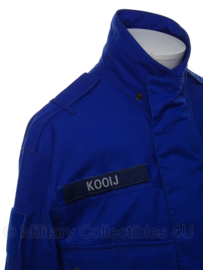 KL burger in dienst bij defensie PARKA met regenvoering MET naamlint KOOIJ - blauw - maat 8000/9500 - origineel