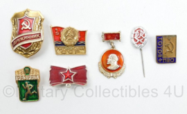 Russische USSR spelden set  - set van 7 stuks - origineel