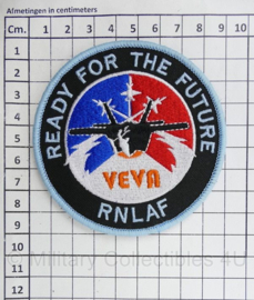 RNLAF Royal Netherlands Airforce VEVA F-35 Ready For The Future embleem - met klittenband - diameter 9 cm