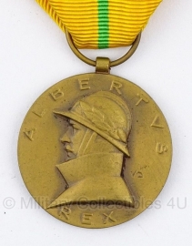 Belgische "Koning Albert 1909-1934" Albertus rex bronzen medaille - Origineel