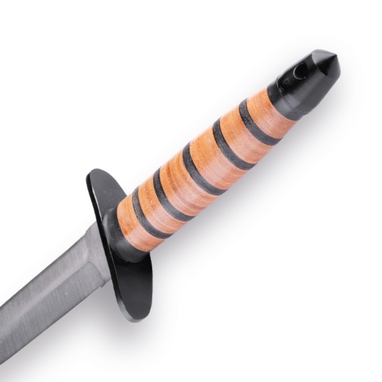 Czech army Combat Knife met lederen schede - originele schede en replica mes