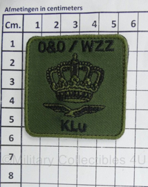 KLU Koninklijke Luchtmacht O&O / WZZ Ontwikkeling en Ontspanning Welzijnszorg borstembleem - met klittenband - 5 x 5 cm - origineel