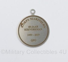KMARNS Korps Mariniers 60 jaar Kikvorsman 1959-2019 QPO penning - 5,5 x 4,5 cm - origineel