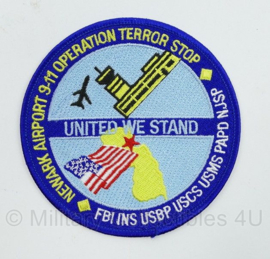 Embleem Newark Airport 9-11 operation terror stop - FBI INS USBP USCS USMS PAPD NJSP  - diameter 10 cm -   origineel