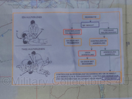 Defensie en KCT Korps Commandotroepen stoffen survival kaart West Afghanistan UTM zone 41 - zeer zeldzaam - 188 x 126 cm - origineel