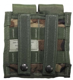 US Army WOODLAND  40mm HIGH EXPLOSIVE DOUBLE POUCH MOLLE II tas -  origineel
