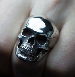 Doodskop Ring totenkopf ring  - size 7 t/m 10