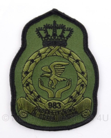 KLu 983 Squadron embleem met klitteband- 11 x 8,5 cm - origineel