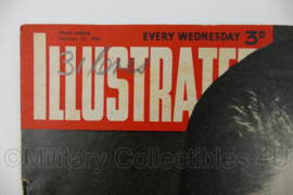 WO2 Brits Illustrated Magazine tijdschrift - February 21, 1942 - 35 x 26 cm - origineel