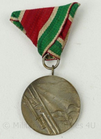 Bulgaarse Medaille voor de Patriottische Oorlog 1944-1945 - 7½ x 4 cm - origineel