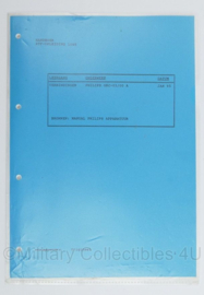 Defensie en Korps Mariniers handboek Philips GRC 03 00 A Manual Philips Apparatuur 1995 - origineel