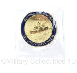 Koninklijke Marine coin Der Zeven Provinciën Luchtverdedigings- en commandofregat - diameter 5 cm - origineel