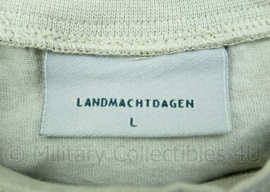 Defensie T-shirt Landmachtdagen Desert camo geschikt/ongeschikt - maat L - origineel