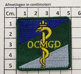 KL borst eenheid embleem "OCMGD Opleidingscentrum Militair Geneeskundige Diensten met klittenband  - origineel