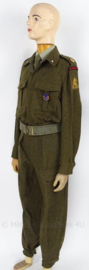 MVO uniform set "luchtdoel artillerie Kornwerderzand" , jasje, broek, koppel - maat - origineel