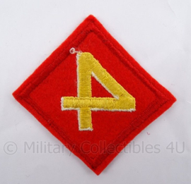 USMC Marines embleem - USMC 4th marine division patch  - 9 x 9 cm - origineel