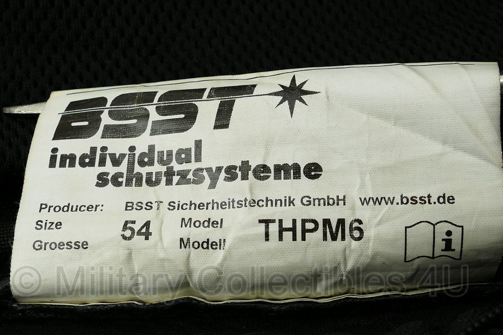 BSST Politie Special Forces Kogelwerend vest hoes met klittenband - maat 54 - origineel