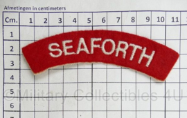 Britse leger Seaforth shoulder title - 11 x 3,5 cm - origineel