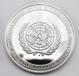 VN UN United Nations coin - doorsnede 4 cm