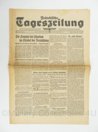 WO2 Duitse krant Tageszeitung nr. 200 27 augustus 1943 - 47 x 32 cm - origineel