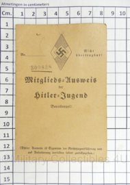 WO1 Duitse HJ Hitler Jugend Mitgliedsausweis 1933 - 12,5 x 8 cm - origineel