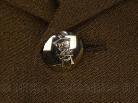 Britse leger uniform jas bruin/groen voorbeeld jas pasvorm - size 164-104-88- origineel