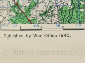 Wo2 Britse War Office Stafkaart van Almelo  uit 1945 - Schaal 1:50000 -  60 x 75 cm - origineel