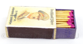 WO2 Duits luciferdoosje van echt hout - Deutschlands Fuhrer - afmeting 6 x 4 cm - replica