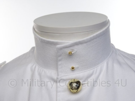 Korps Mariniers witte tropen uniform jas met opstaande kraag  Toetoep - zeldzaam - maat 62 = 3XL  - origineel