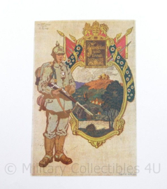 WO1 WO2 Duitse Postkarte 1916 Furchtlos und Treuw  - 14,5 x 9 cm - origineel