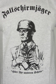 T shirt Fallschirmjäger - grijs - Small