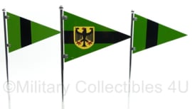 Set van 3 Bundeswehr metalen vlaggen -  origineel