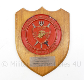 Wandbord USMC US Marine Corps 32d  Marine Amphibious Unit - Fleet Marine Force - 29 x 23 x 2,5 cm - origineel