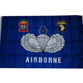 Airborne vlag blauw
