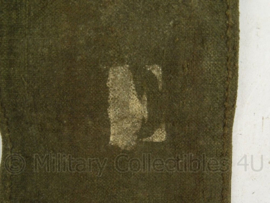 Onbekende groene canvas tas - 42 x 12 cm - origineel