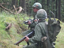 Airsoftgroep in Vietnam outfit