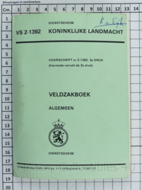 Koninklijke Landmacht veldzakboek 1979 algemeen VS 2- 1392 - origineel