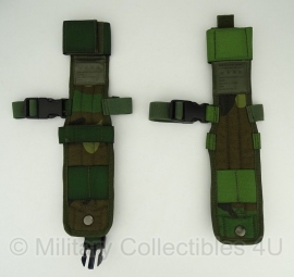 Opbouwtas gevechtsmes meshouder (been) Forest camo Korps Mariniers  - origineel