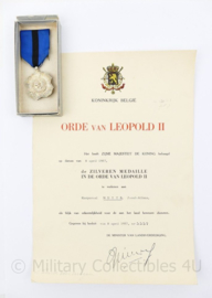 Zeer complete WO1 en Wo2 Belgische oorkonde en medaille set van 1 persoon Nuyts - inclusief Wo2 Duitse documenten - origineel